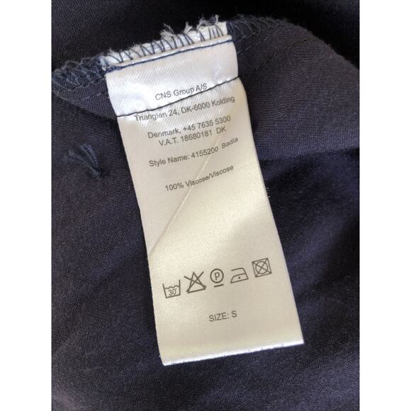 PEPPERCORN Navy Short Sleeve Cut Out Sheath Above the Knee Dress Size Small - Picture 7 of 8